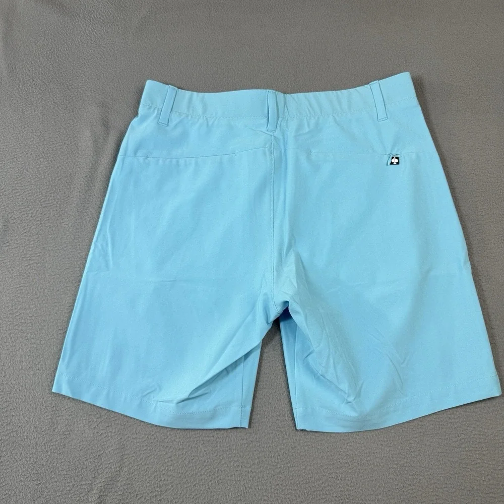Pins and Aces Golf Shorts 34 Mens Blue 4 Way Stretch Athletic Performance - Picture 3 of 6